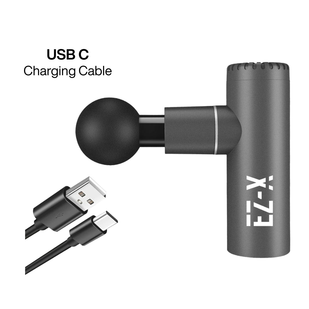 EZ-X Mini 2.0 Premium Massage Gun - Dark Metallic Grey