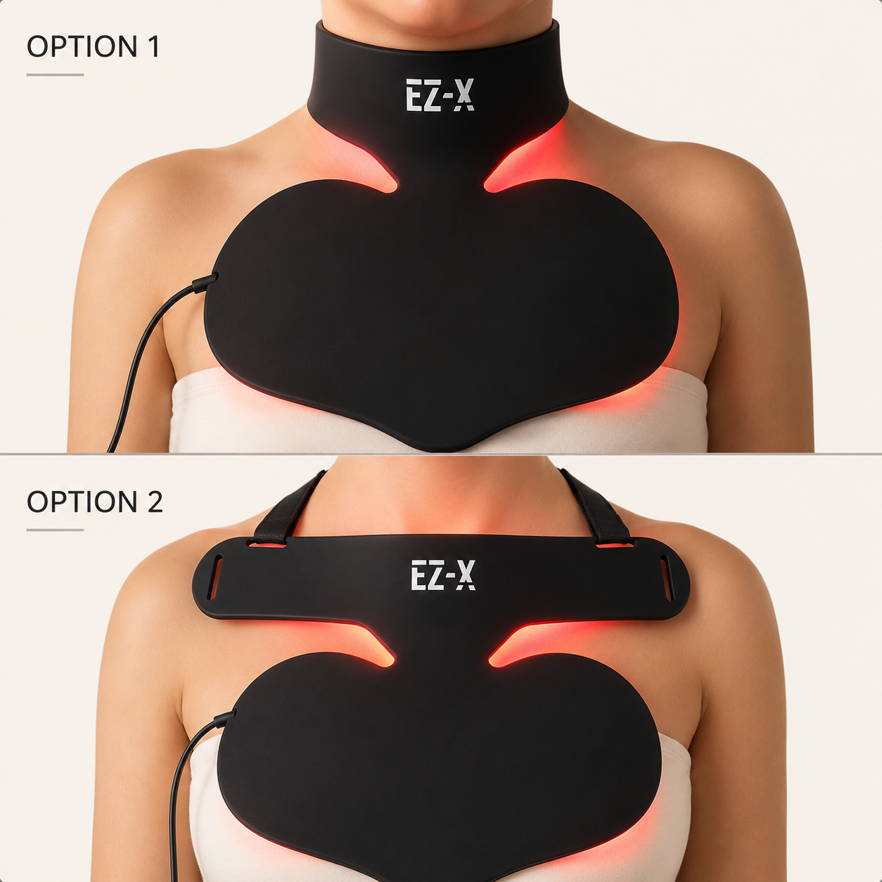 EZ-X Pro Red Light Neck & Chest Mask