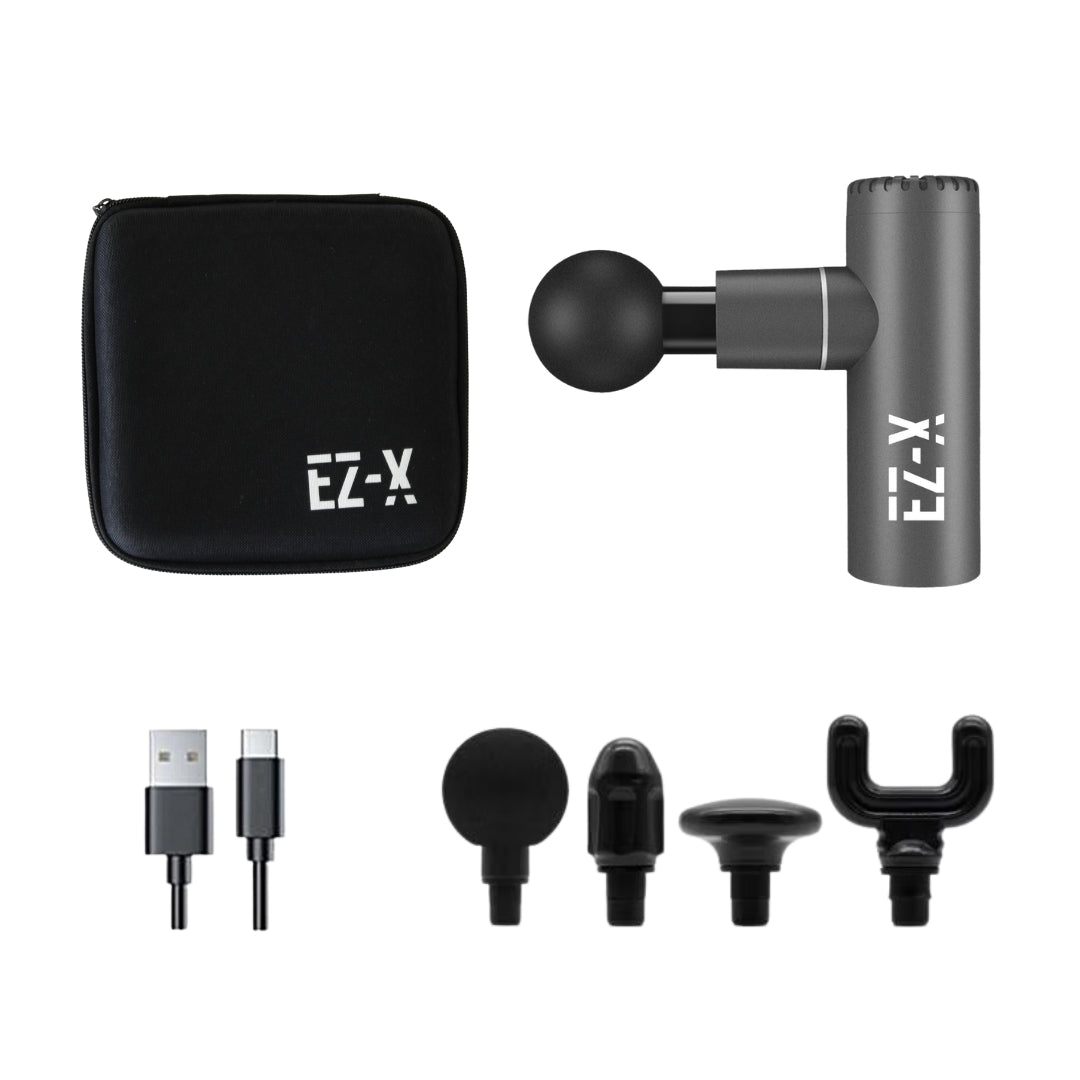 EZ-X Mini 2.0 Premium Massage Gun - Dark Metallic Grey