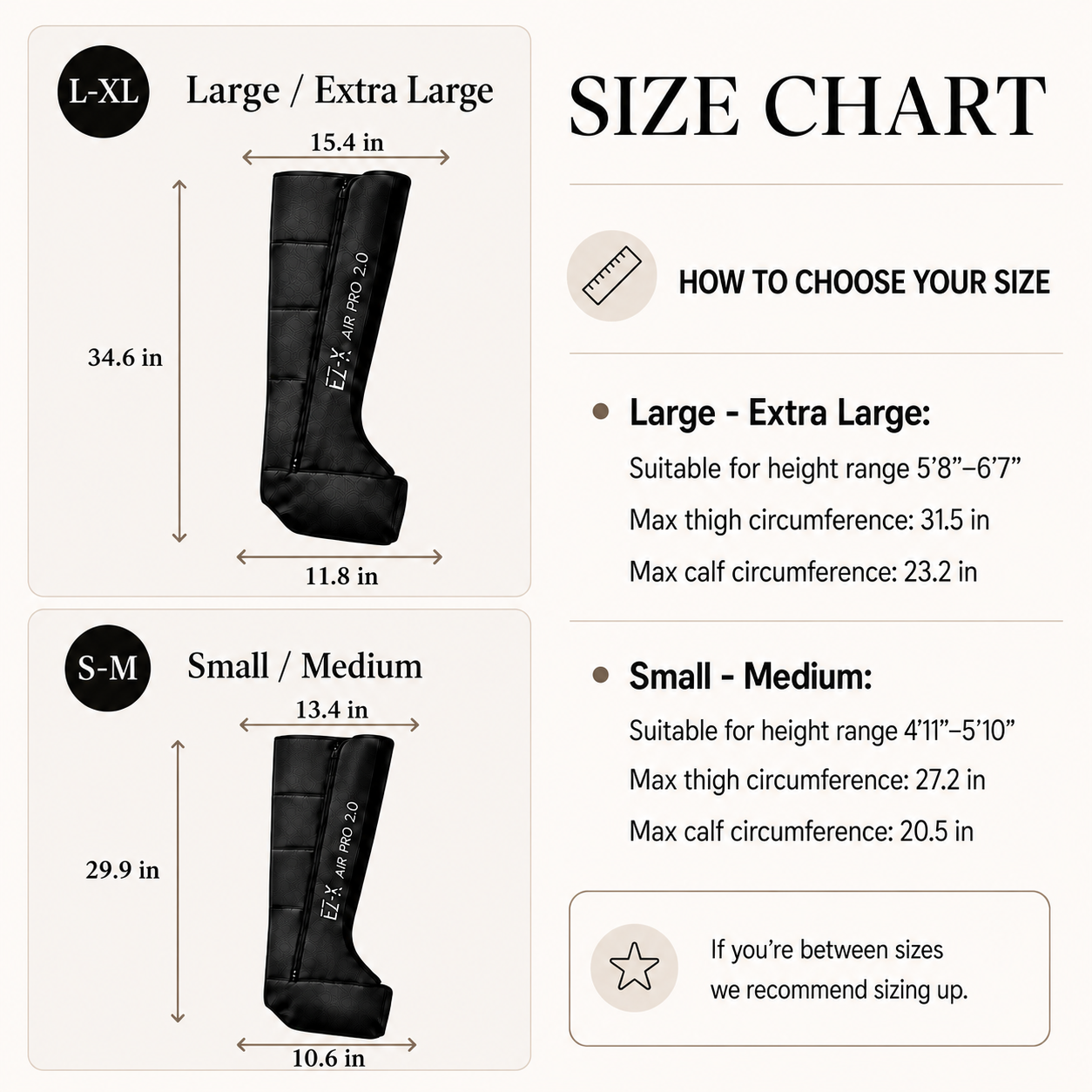EZ-X Air Pro 2.0 Compression Boots