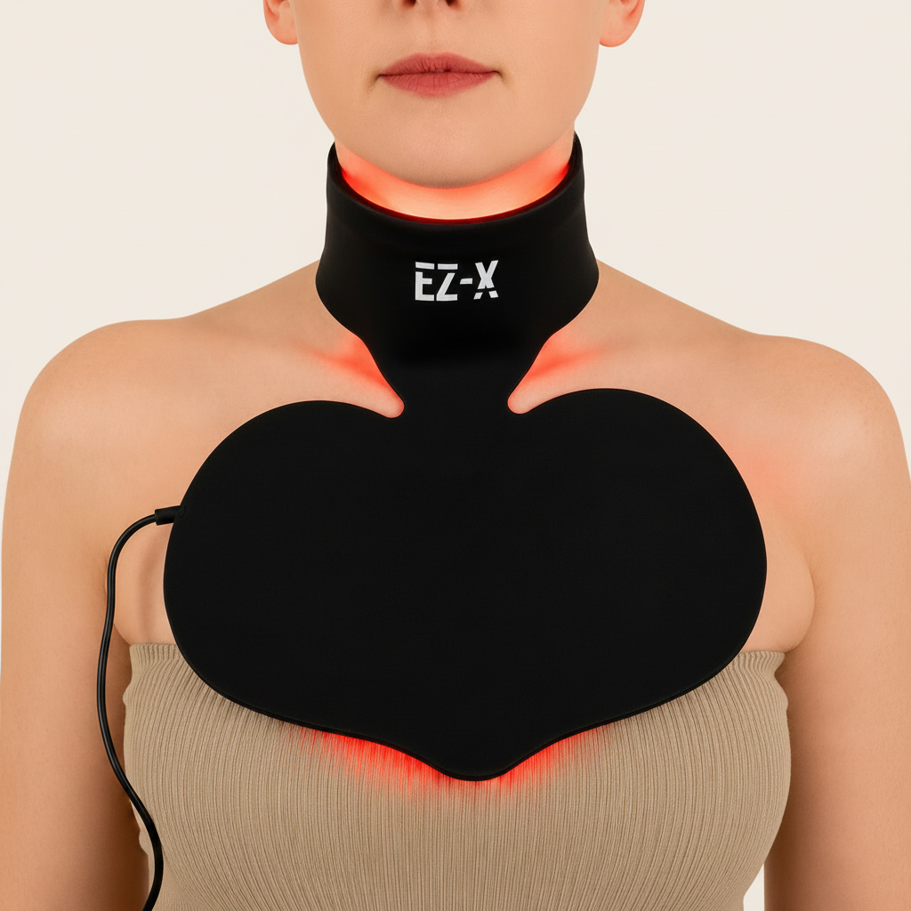 Masque de cou et de poitrine à lumière rouge EZ-X Pro