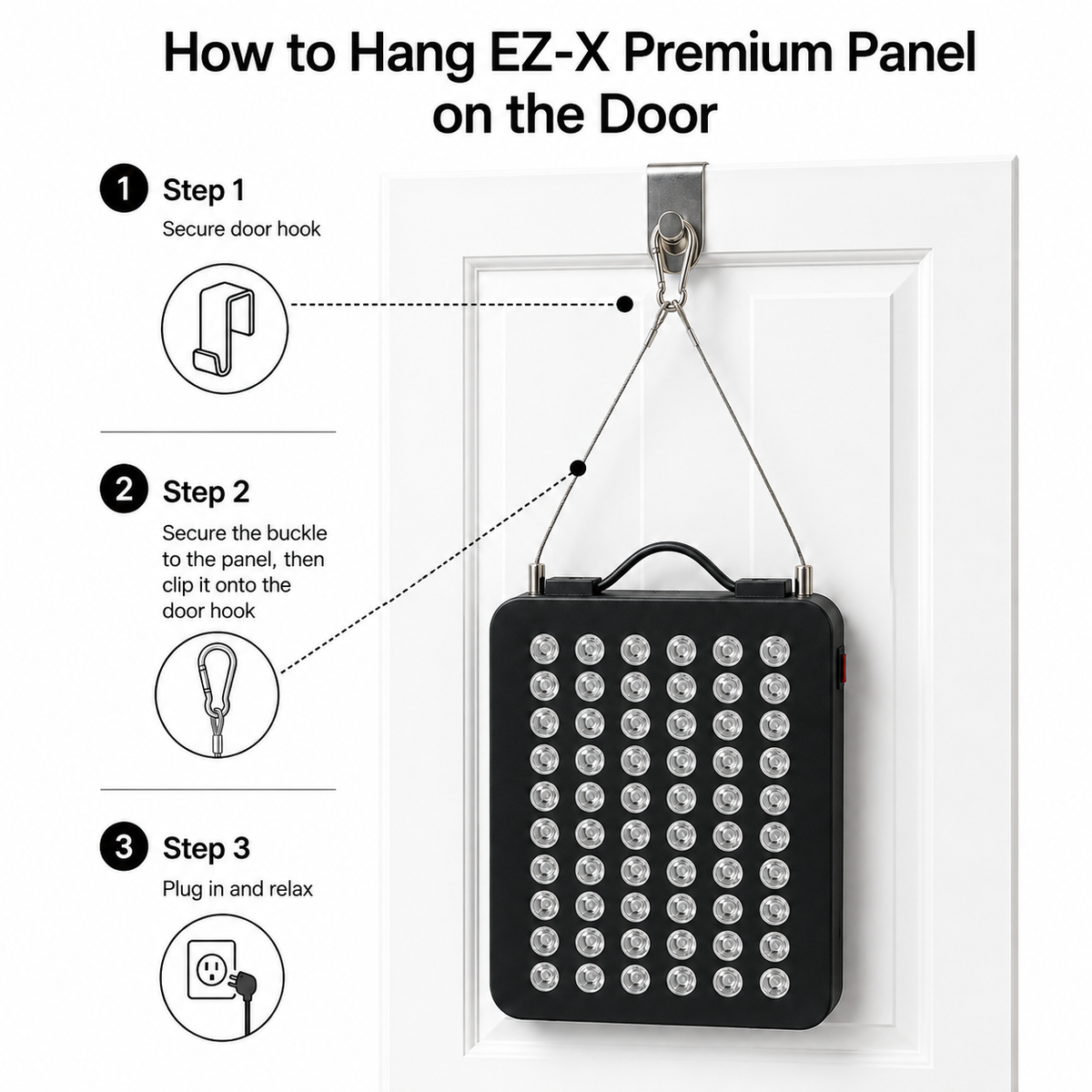 EZ-X Premium Red Light Therapy Panel